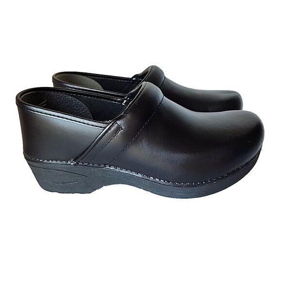 Dansko XP 2.0 Black Leather Clog Womens Size EU 38 US 7.5 8 Comfort - Picture 9 of 14